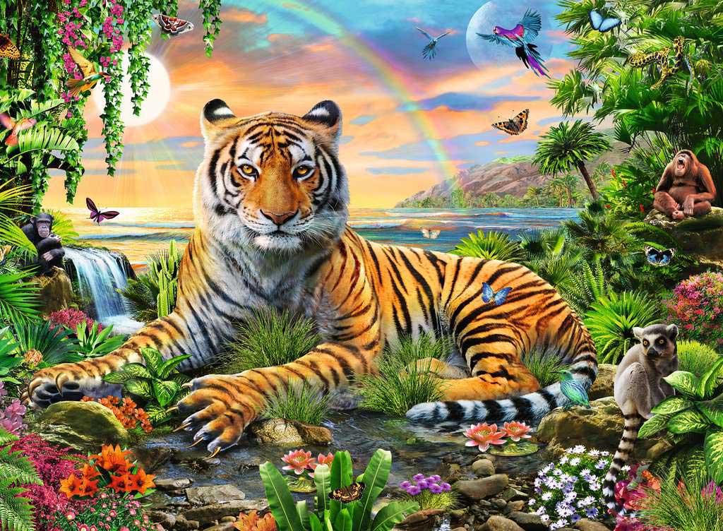 Puzzle 300 XXL delova Tigar u džungli Ravensburger 12896 - dodatni pogled