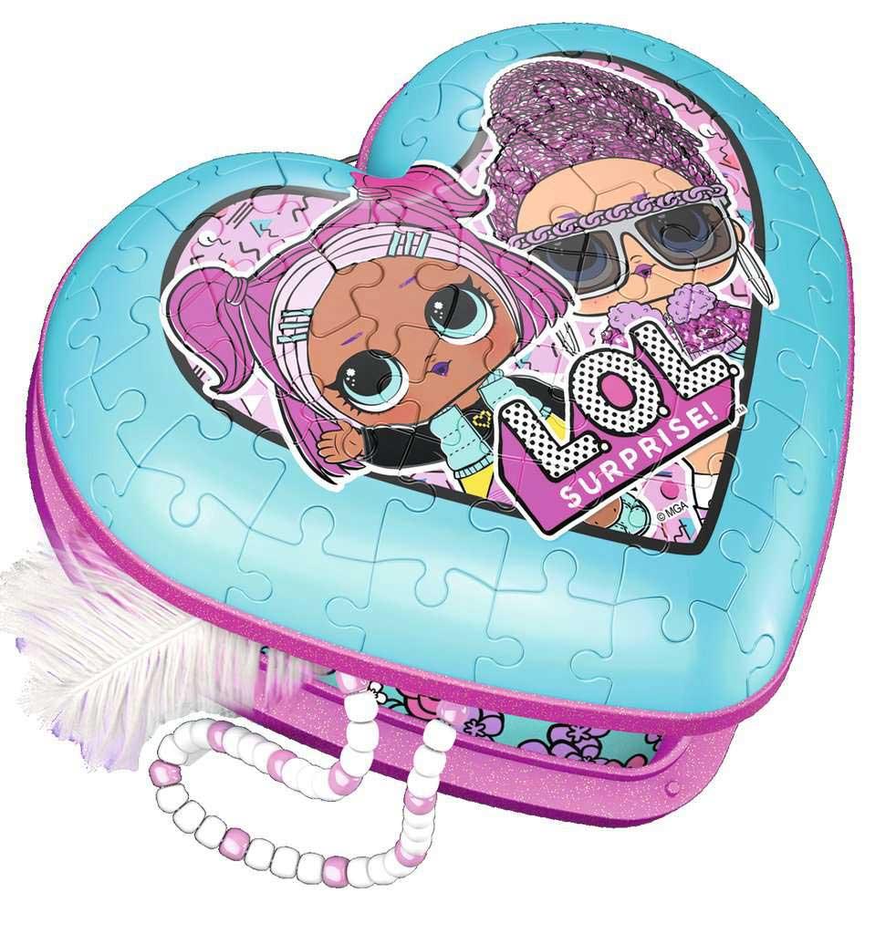 RAVENSBURGER 3d puzzle Kutija SRCE za nakit LOL RA11164 - dodatni pogled