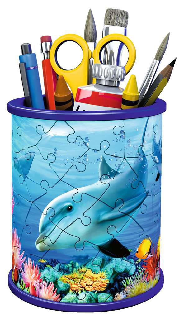 RAVENSBURGER 3D puzzle Kutija za olovke Podvodni svet - DELFIN RA11176 - dodatni pogled
