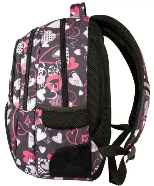 TARGET Bravo - Ranac za školu HEARTBEAT BLACK 26319 - dodatni pogled