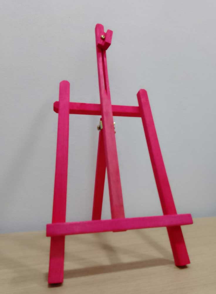 Stoni slikarski štafelaj 46cm roze FRN2412 - dodatni pogled