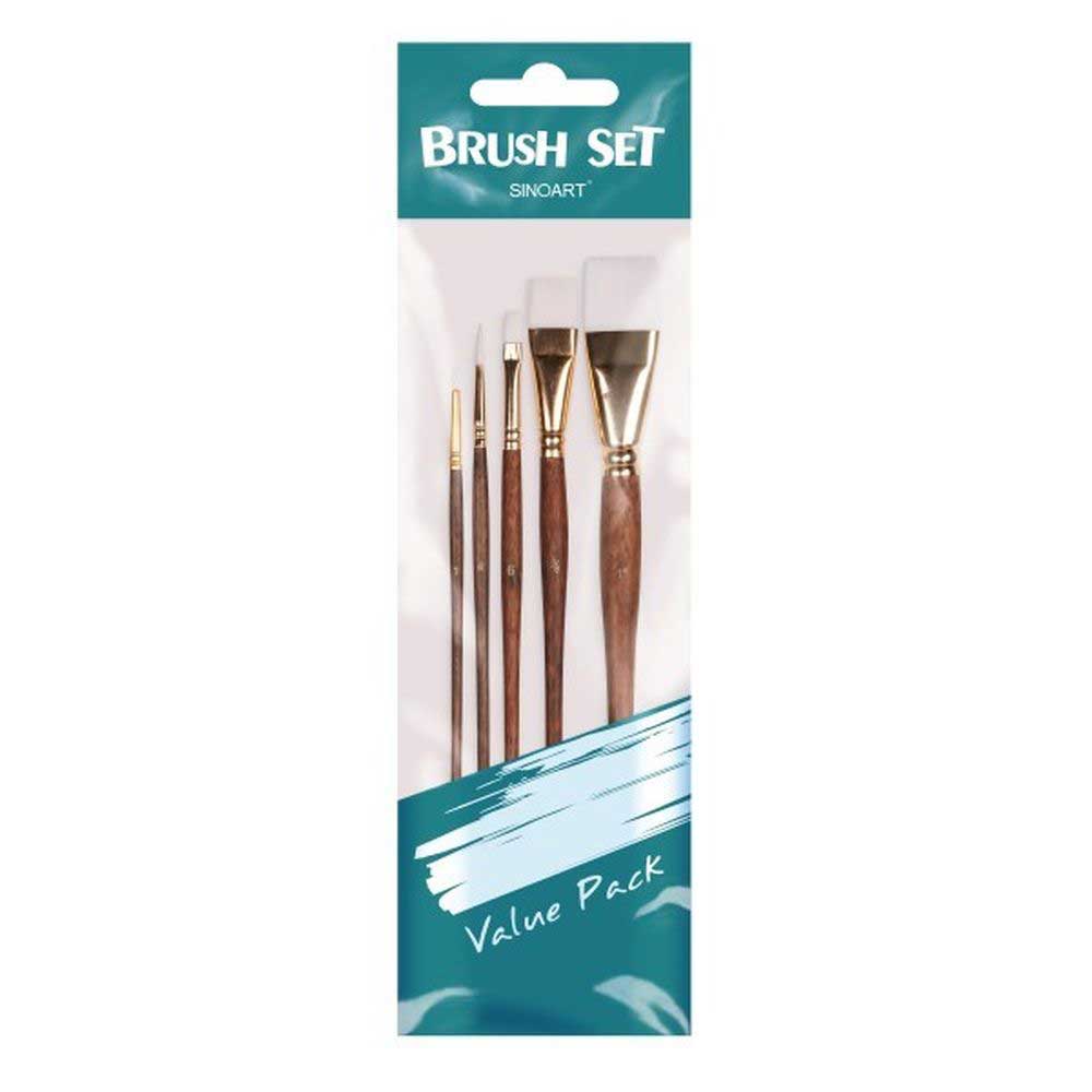 Komplet četkica za slikanje 5 komada prirodna dlaka Vermeer Pop Brush 622018 - dodatni pogled