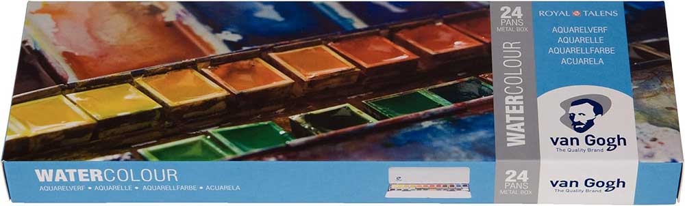 Akvarel komplet 24 boje u metalnoj kutiji Talens Van Gogh 687920 - dodatni pogled
