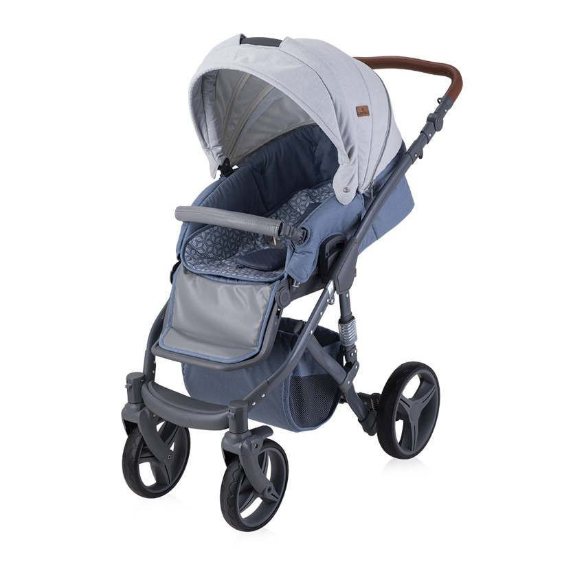 LORELLI Kolica za bebe RIMINI Grey Rhombs + torba za mamu - dodatni pogled