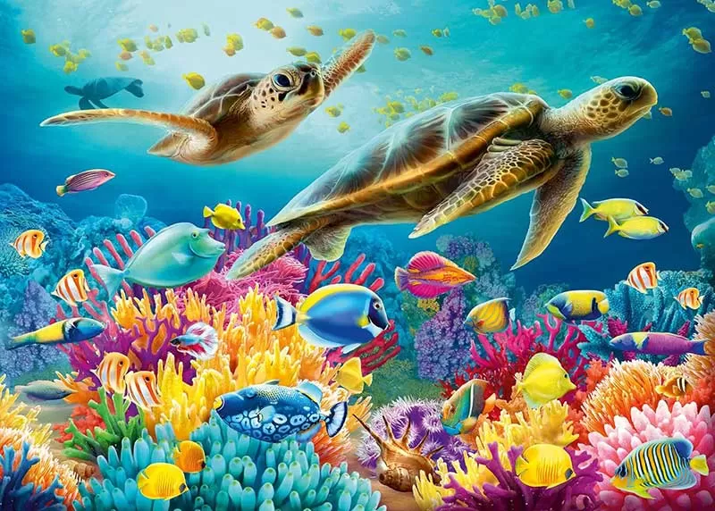 Puzzle slagalica 1000 delova Plavi podvodni svet Ravensburger 12000577