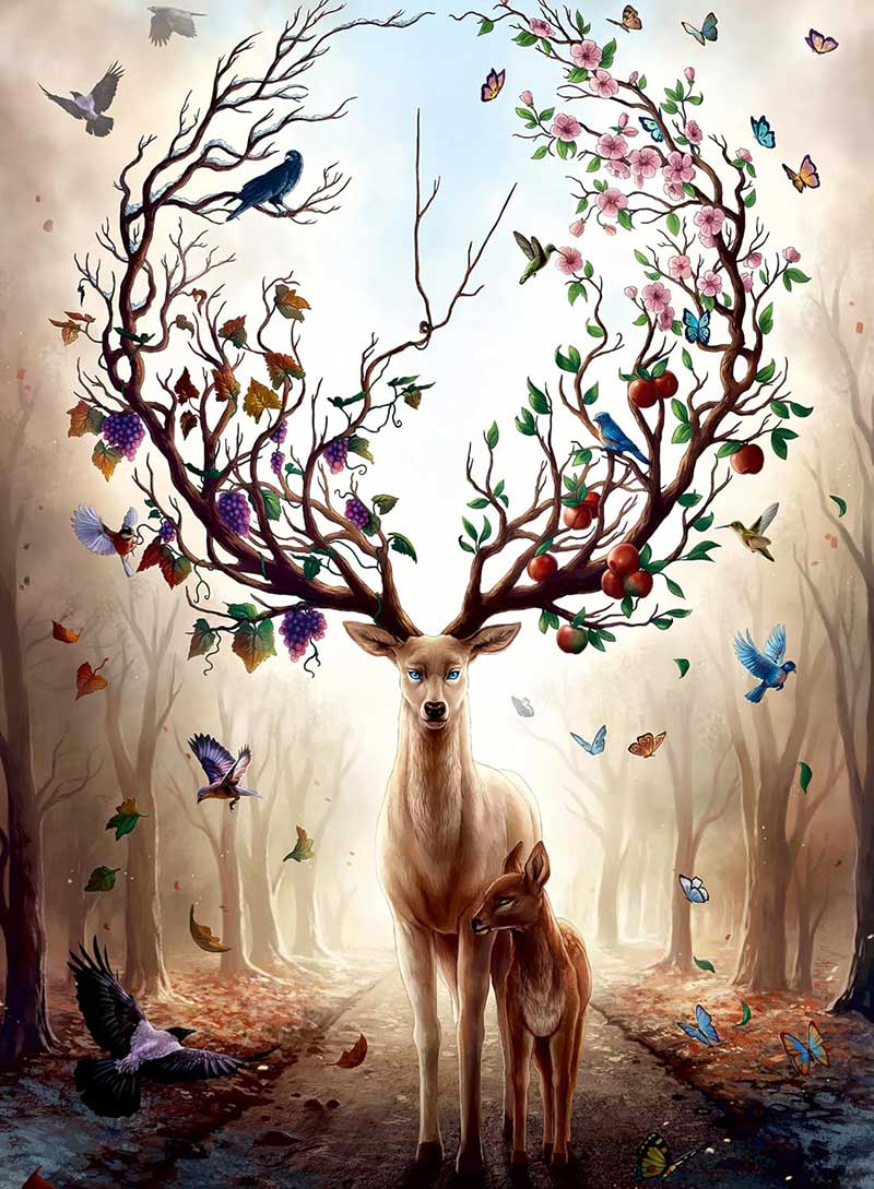 Puzzle slagalica 500 delova Čarobni jelen Ravensburger 12000391 - dodatni pogled