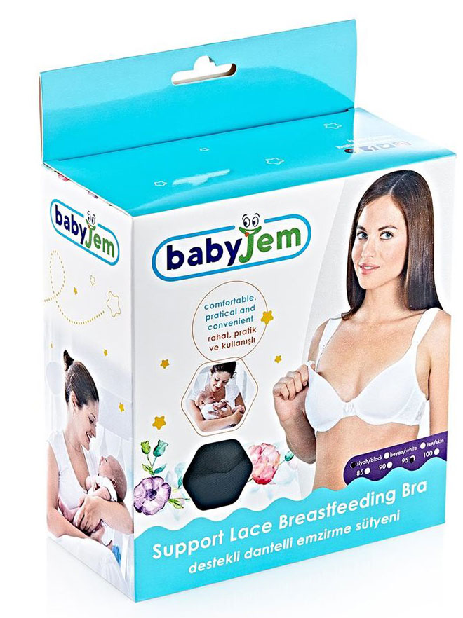BABYJEM Grudnjak za mame PUSH UP White 100 37-12227 - dodatni pogled