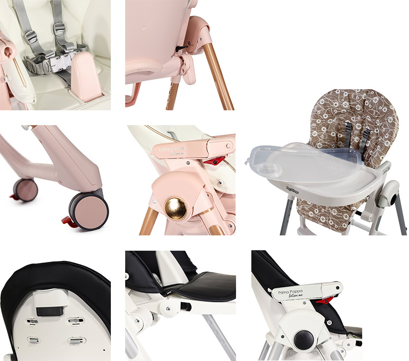 PEG PEREGO Stolica za hranjenje Hranilica PRIMA PAPPA FOLLOW ME Paloma P3510041588 - dodatni pogled