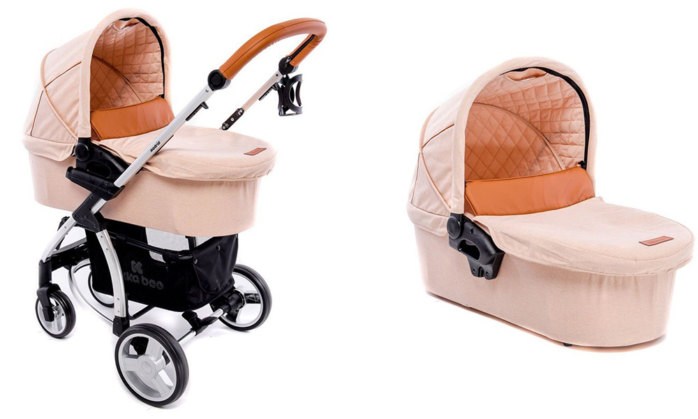 KIKKA BOO Kolica za bebe MADRID 3 u 1 Beige 31001010004 - dodatni pogled