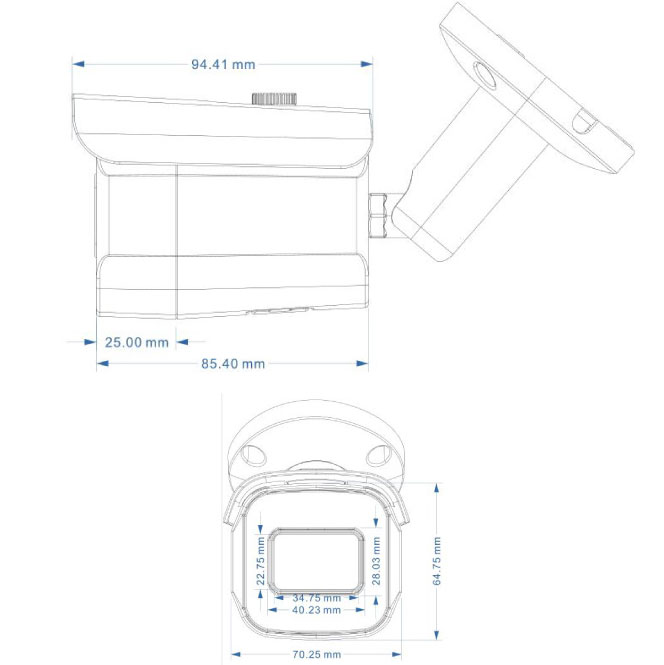IP kamera za video nadzor 5 MP POE KIP-500TA30 - dodatni pogled