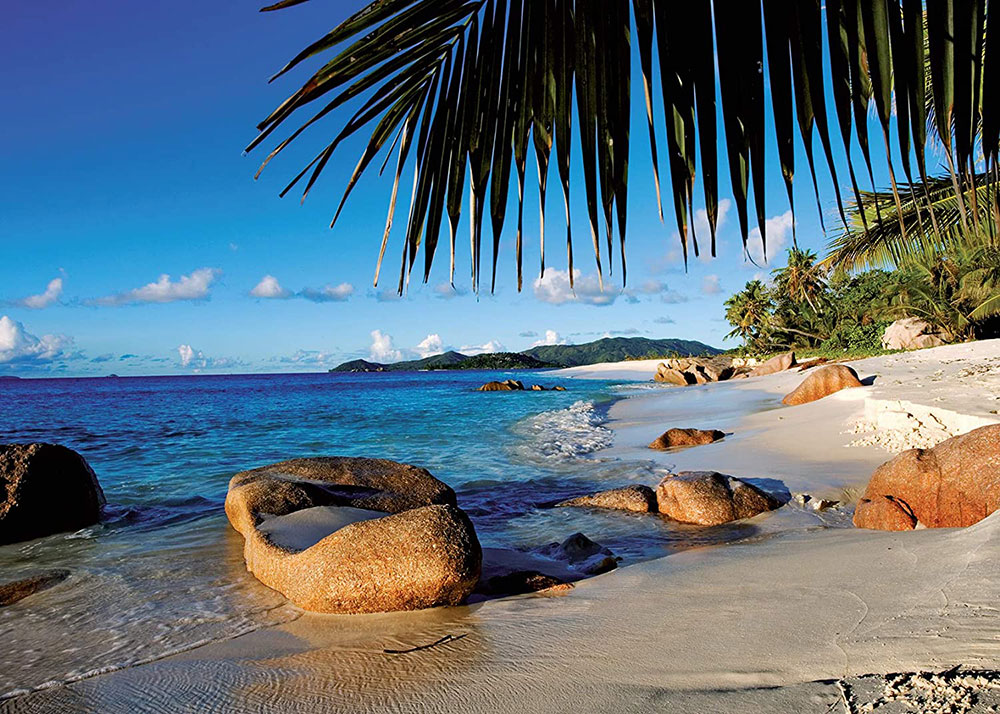 Ravensburger Puzzle 1000 delova - Iza palmi na Sejšelima 12000641 - dodatni pogled