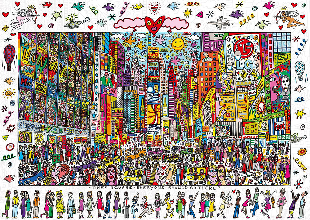 Ravensburger Puzzle 1000 delova James Rizzi - Times Square 19069 - dodatni pogled