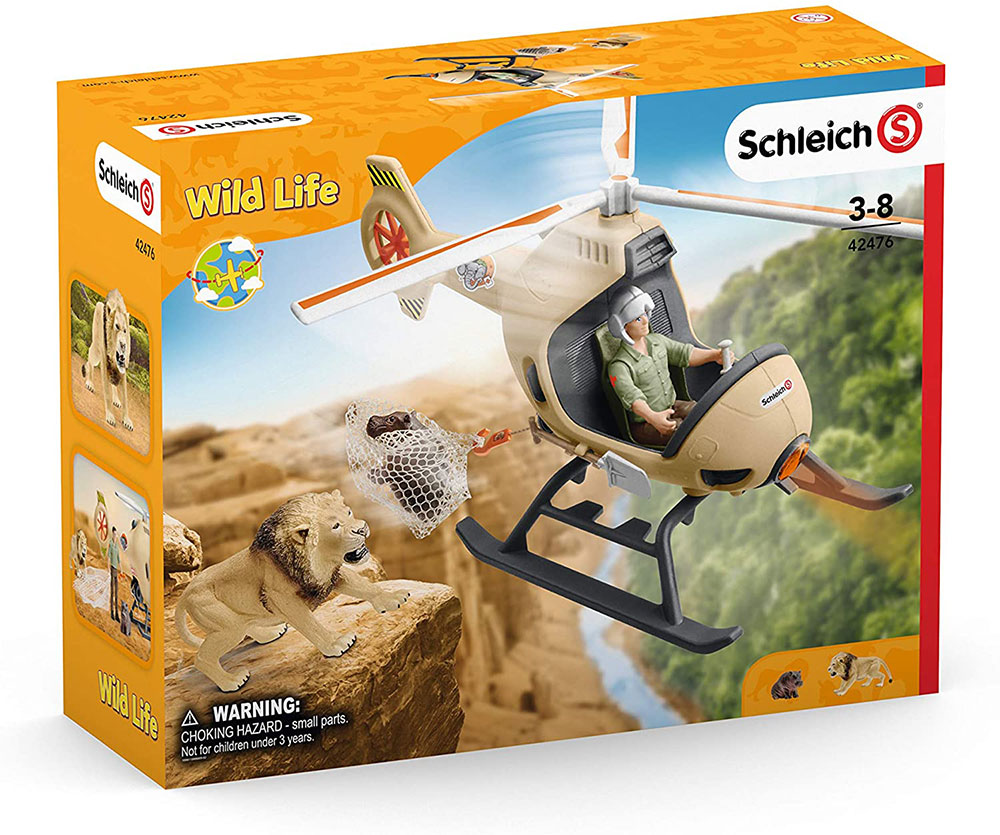 Schleich Figure Divlje životinje - Helikopter za spasavanje životinja 42476 - dodatni pogled
