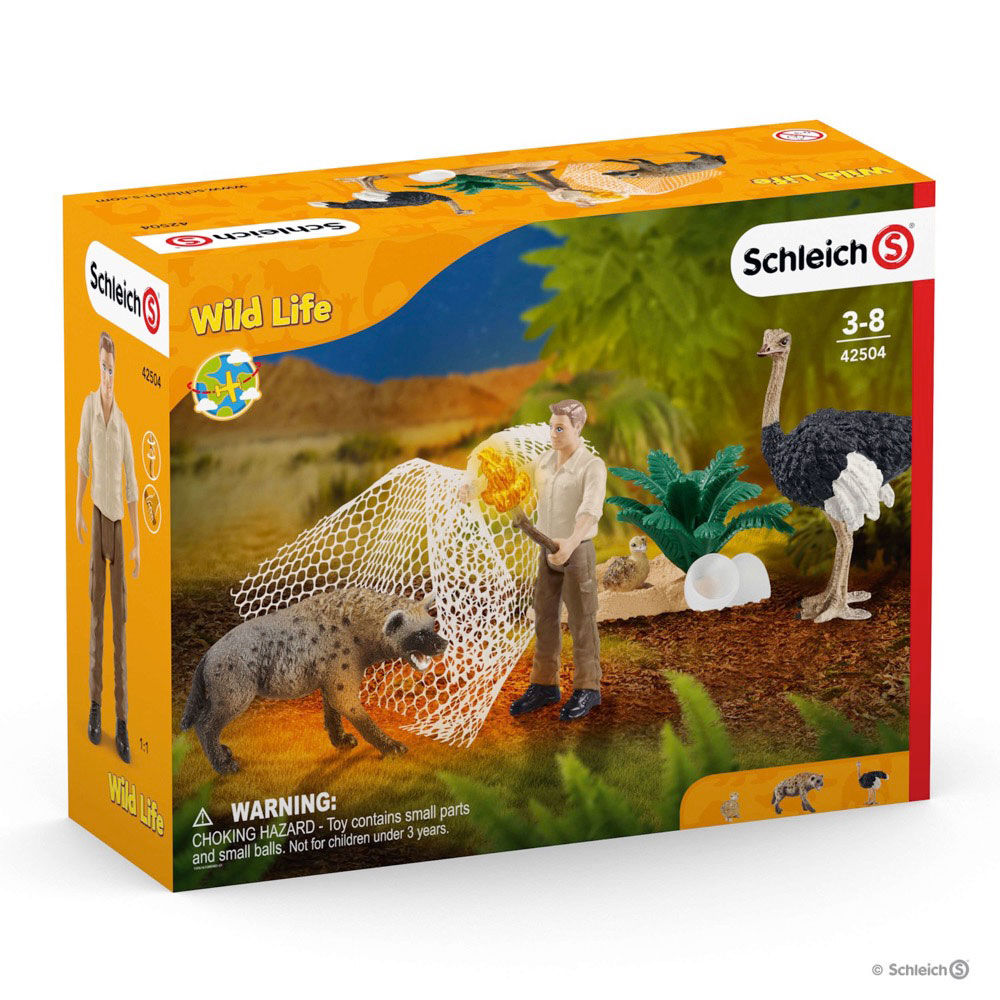 Schleich Figure Divlje životinje - Hijena napada 42504 - dodatni pogled