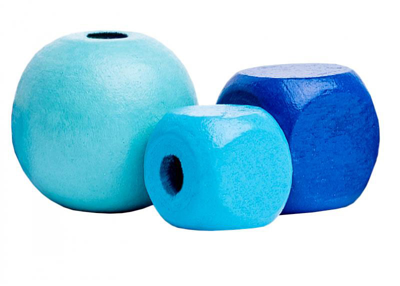 Woody Drvene perle za nizanje - Plave 90217 - dodatni pogled