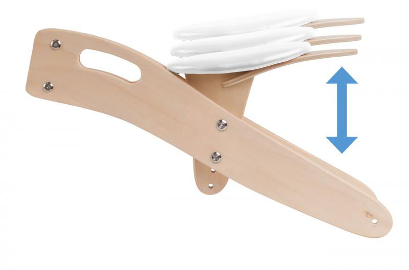 WOODY Dečiji drveni balans bicikl - bicikl bez pedala - crveni 93066 - dodatni pogled