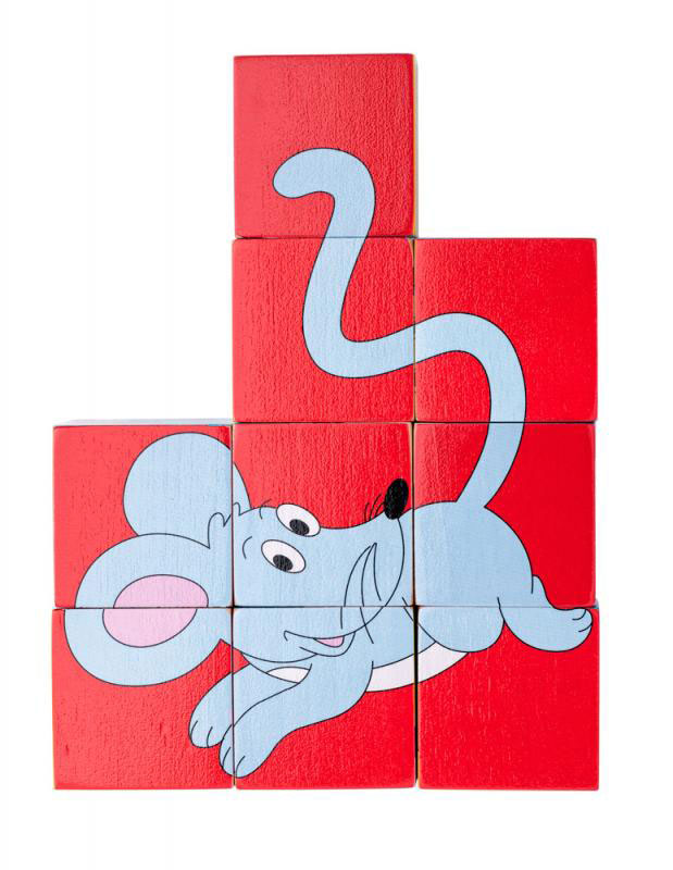 WOODY Drvene kocke - slagalica Životinje 91178 - dodatni pogled