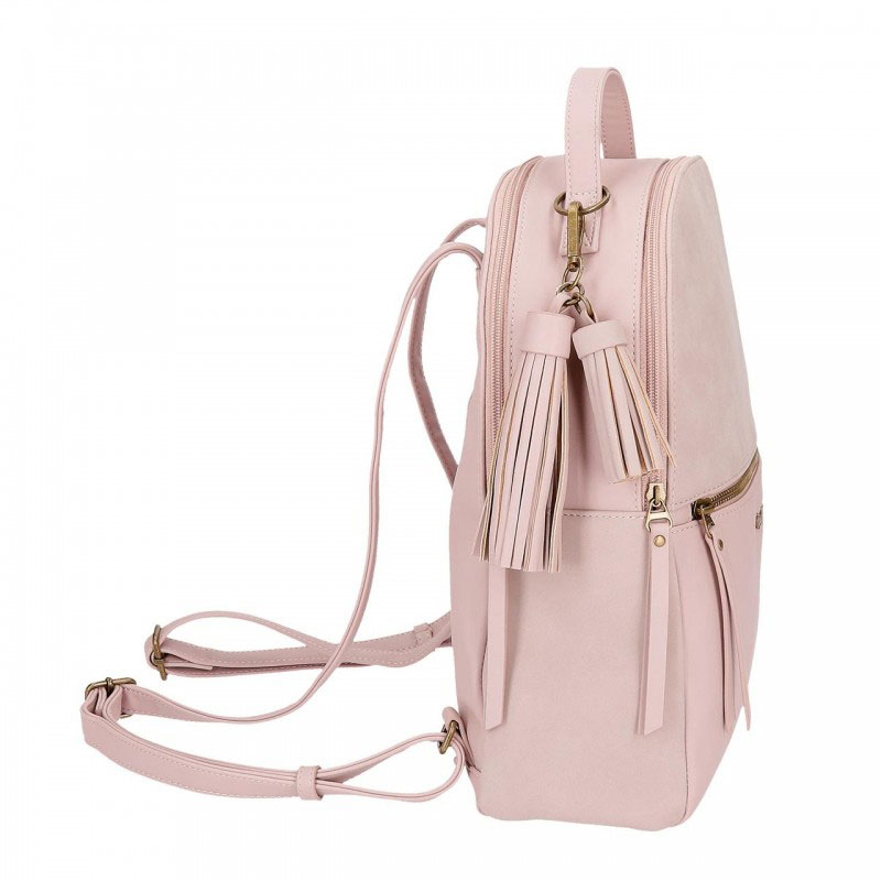 Pepe Jeans Modni ranac eko koža 33cm Bitmat Pink 75222 - dodatni pogled