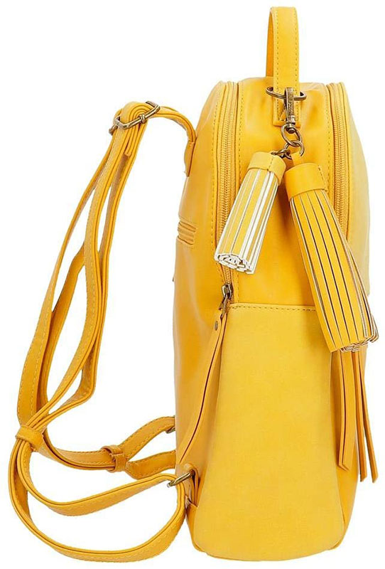 Pepe Jeans Modni ranac eko koža 33cm Bitmat Yellow 75222 - dodatni pogled