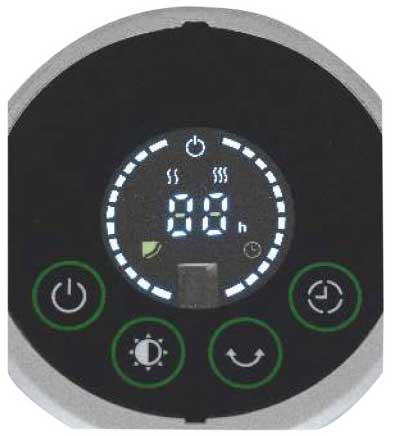 Podna grejalica sa halogenim i karbon grejačima 1200W FK252 - dodatni pogled