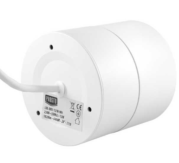 Nagibna LED lampa 12W dnevno svetlo LDL-DO1-12/W-WH - dodatni pogled