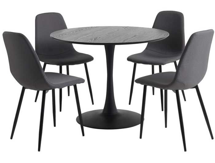 Trpezarijska garnitura Riyon Okrugli sto sa četiri stolice - dodatni pogled