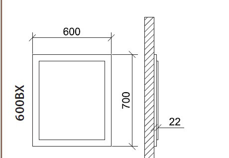 Roper ogledalo sa rasvetom 600A1 Andrea - dodatni pogled