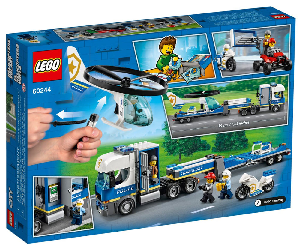 LEGO® City Kocke - Policija - Transporter helikoptera 60244 - dodatni pogled
