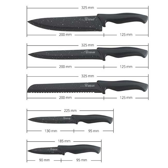 Aurora Set kuhinjskih noževa AU862 - dodatni pogled