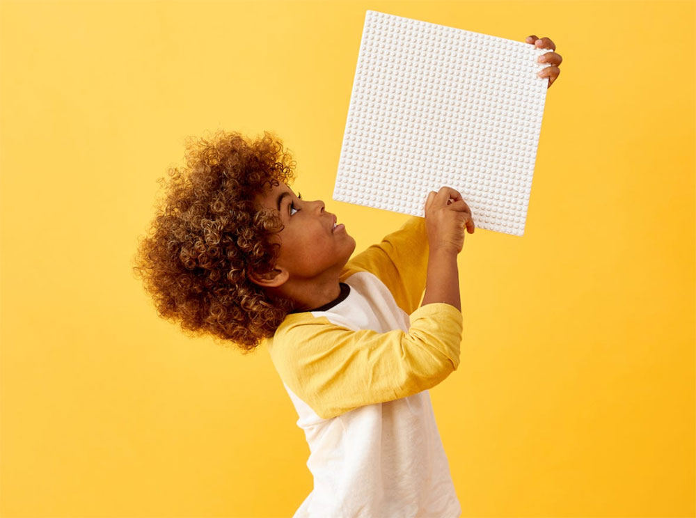 LEGO® Classic Kocke - Bela podloga za kocke 11010 - dodatni pogled