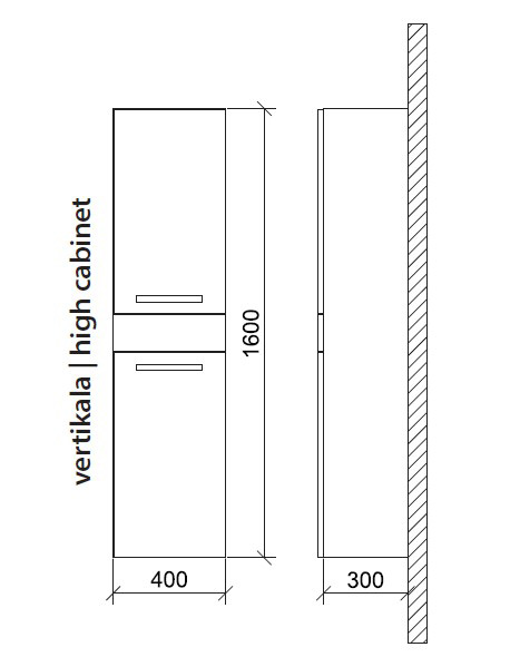 Roper vertikala sa policama Diana  - dodatni pogled