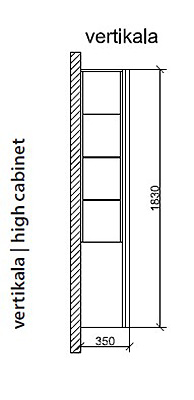 Roper vertikala sa policama Maja - dodatni pogled