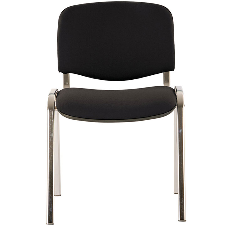 Konferencijska hromirana stolica Nowy Styl Iso crna - dodatni pogled