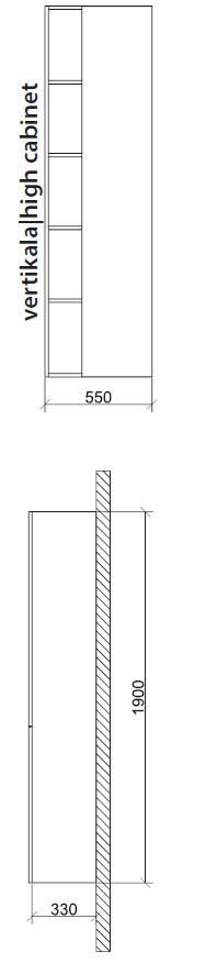 Roper vertikala sa policama Tea - dodatni pogled