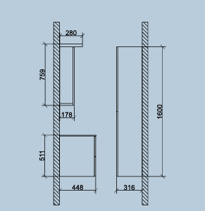 Roper ormarić sa lavaboom Tijana 600BX bela - dodatni pogled
