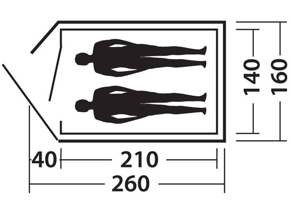 Easy Camp šator za dve osobe Meteor 200 120049 - dodatni pogled