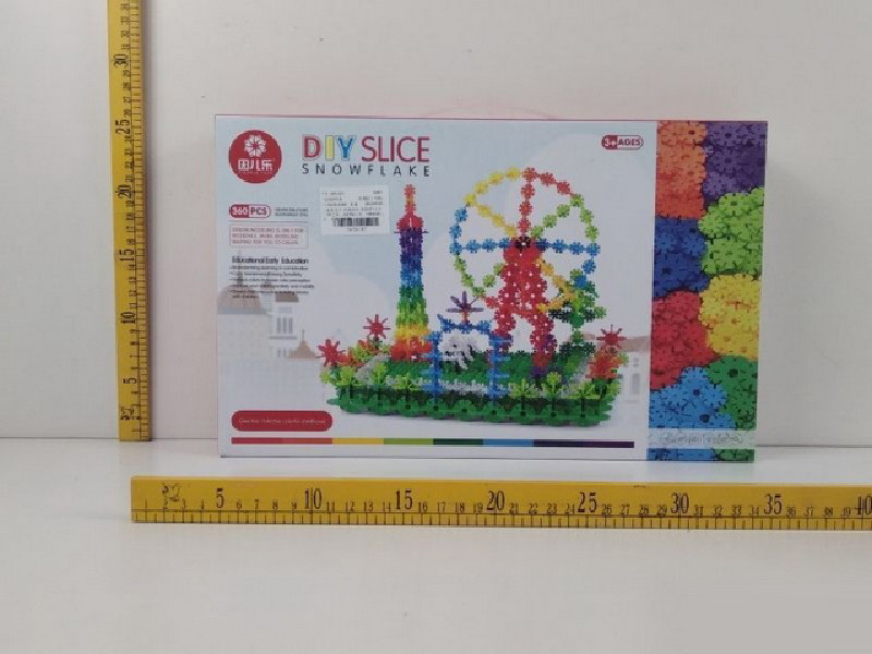 Dečije kocke Plastične kocke Slagalice PAHULJICE 360 delova 876026 - dodatni pogled