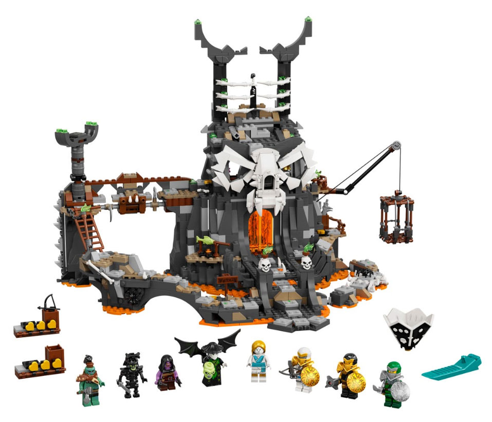 LEGO® Kocke NINJAGO Tamnice vrača Lobanje 71722 - dodatni pogled