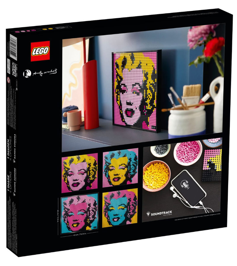 LEGO® Kocke Art Endi Vorhol Merlin Monro 31197 - dodatni pogled