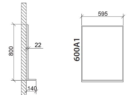 Roper ogledalo sa rasvetom Laura 600A1 - dodatni pogled