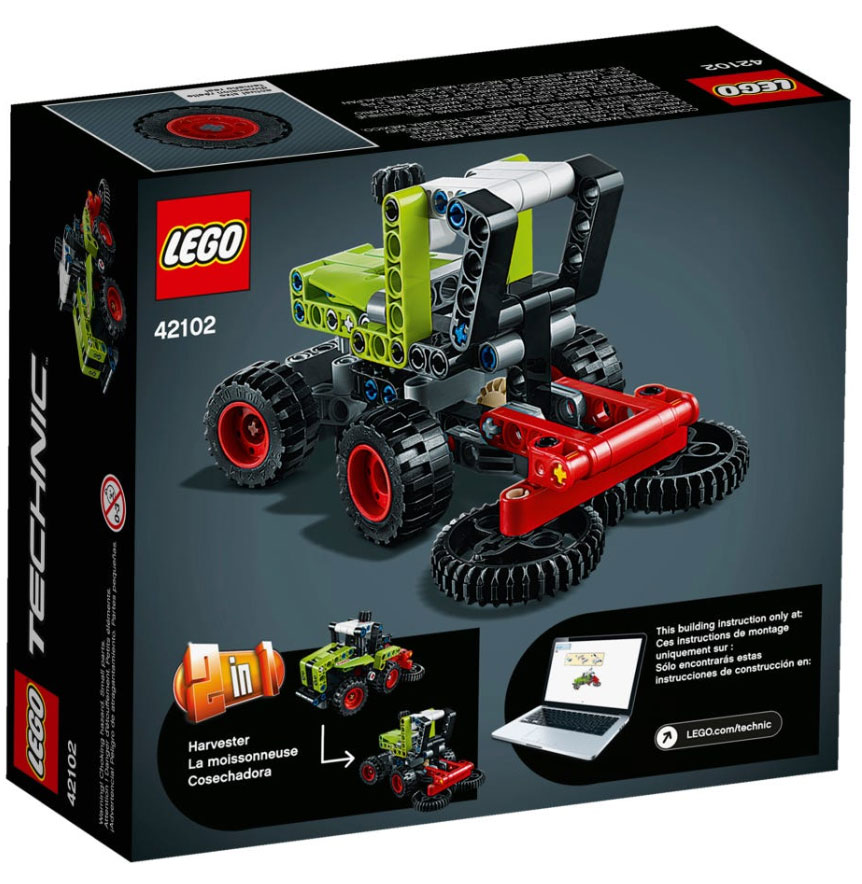 LEGO® Kocke Technic Traktor Mini CLAAS XERION 42102 - dodatni pogled