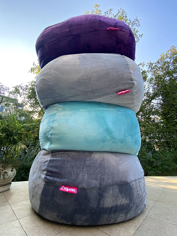 Lazy Bag ljubičastii od mikrofibera - dodatni pogled