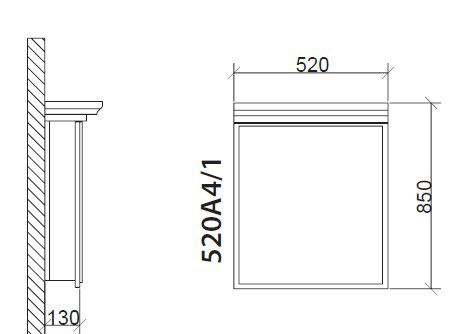 Roper ogledalo sa rasvetom Sofi 520A4-1 - dodatni pogled