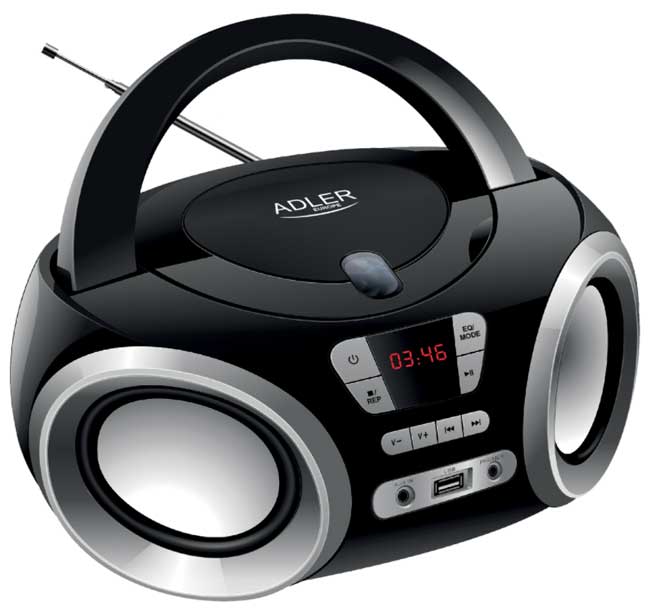 Boombox Adler AD1181 CD Mp3 FM AUX - dodatni pogled