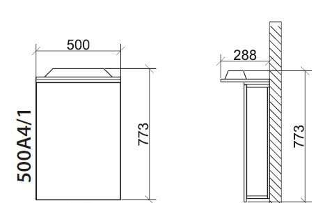Roper ogledalo sa rasvetom Classic 500A4-1 - dodatni pogled