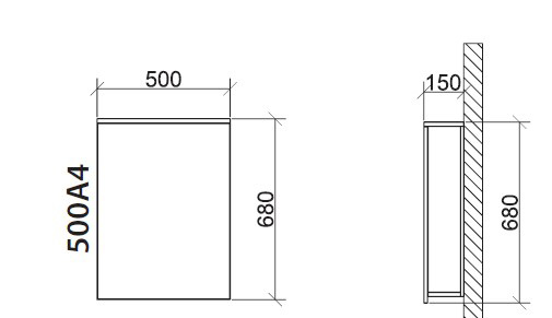 Roper ogledalo Classic 500A4 - dodatni pogled