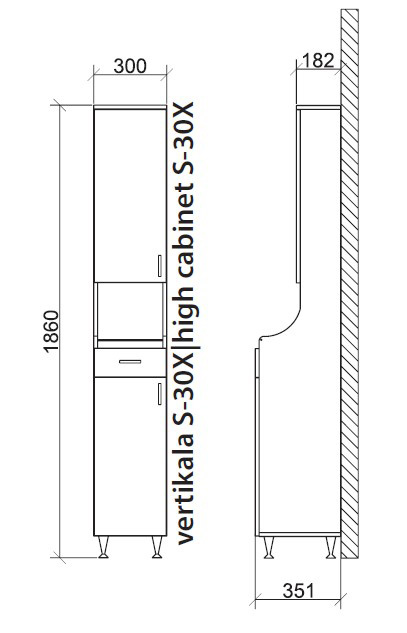 Roper vertikala sa policama Standard S-30X - dodatni pogled