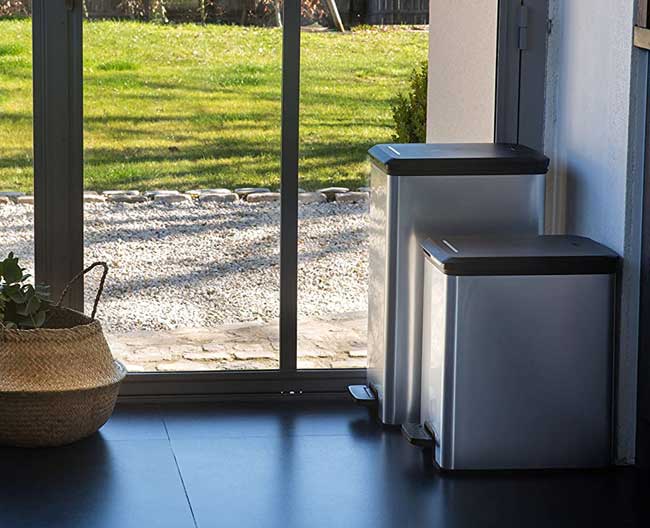 Curver Kanta za otpatke 40L Deco Slim silver - dodatni pogled