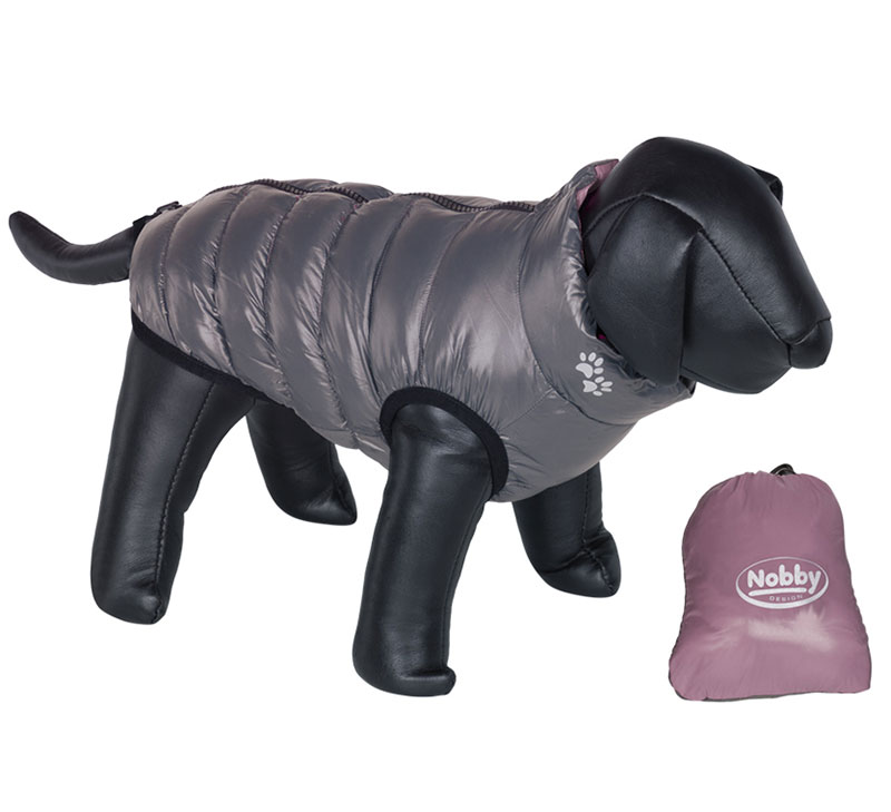 Nobby Jakna za pse Light sa dva lica roze-siva 37cm 66605 - dodatni pogled