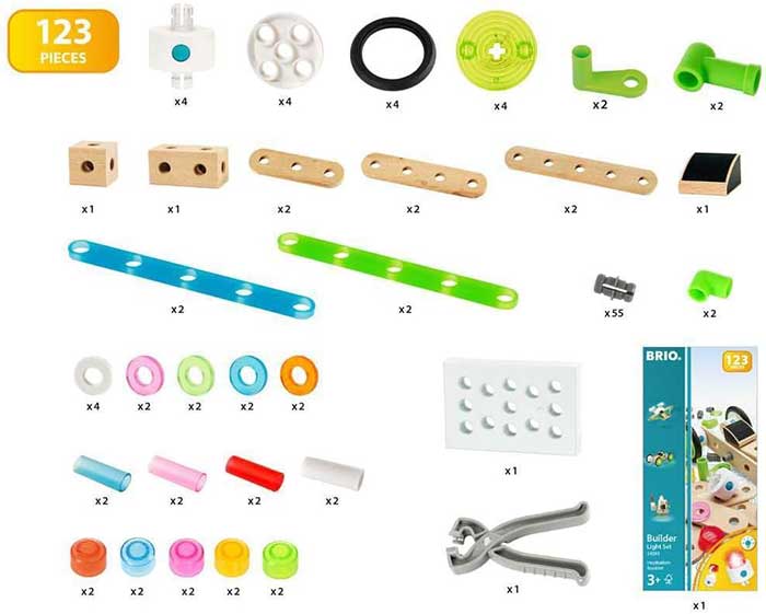 BRIO Igračka Konstruktorski set sa svetlom 123 dela 34593 - dodatni pogled